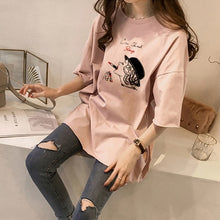 Load image into Gallery viewer, summer new graphic tees women T-shirts