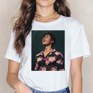 Shawn Mendes Funny Female Printed T Shirts Women